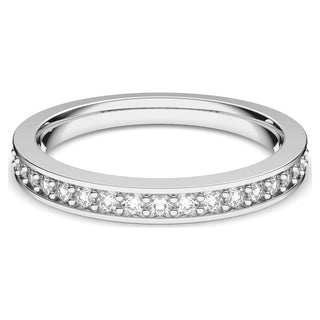 Matrix ring, White, Rhodium plated
