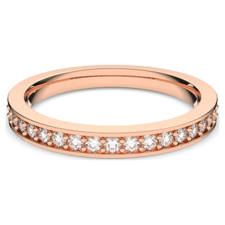 Matrix ring, White, Rose gold-tone plated
