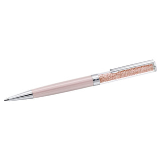 Crystalline ballpoint pen, Heart, Rose gold tone, Pink lacquered, Rose gold-tone plated