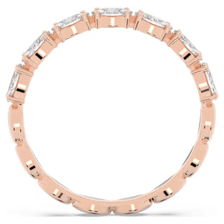 Matrix Vittore ring, Marquise cut, White, Rose gold-tone plated