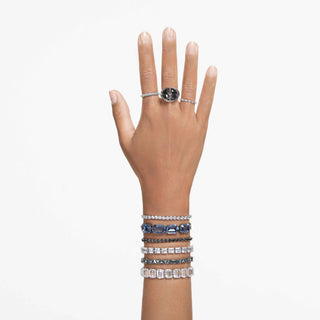 Matrix Vittore ring, Marquise cut, White, Rhodium plated