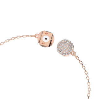 Swan bracelet, Swan, Pink, 18K rose gold finish
