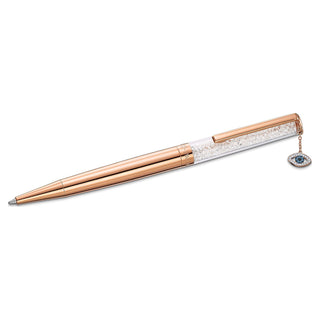 Crystalline ballpoint pen, Rose gold tone, Rose gold-tone plated