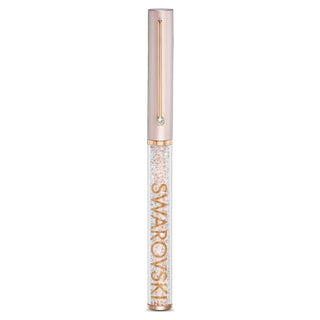Crystalline Lustre ballpoint pen, White, Rose gold-tone plated