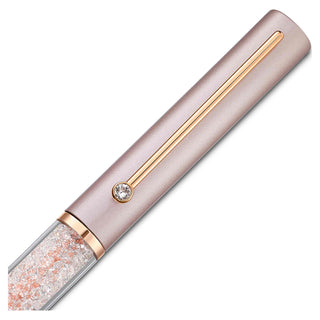 Crystalline Lustre ballpoint pen, White, Rose gold-tone plated