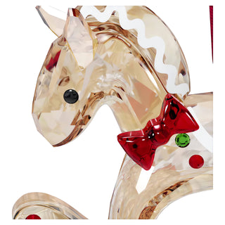 Holiday Cheers Gingerbread Rocking Horse Ornament