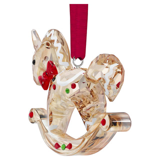 Holiday Cheers Gingerbread Rocking Horse Ornament