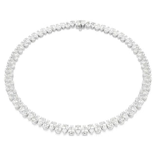 Matrix necklace
Pear cut, White, Rhodium plate