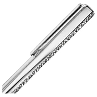 Crystal Shimmer ballpoint pen, Silver tone, Chrome plated