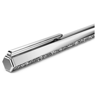 Crystal Shimmer ballpoint pen, Silver tone, Chrome plated