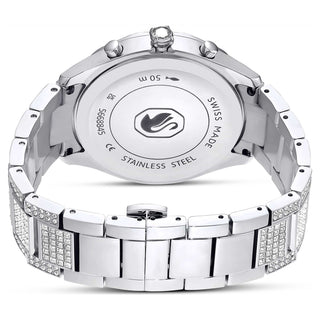 Dextera Lux watch, Swiss Made, Metal bracelet, Silver tone, Stainless Steel