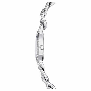 Dextera Chain watch, Swiss Made, Crystal bracelet, Silver tone, Stainless Steel