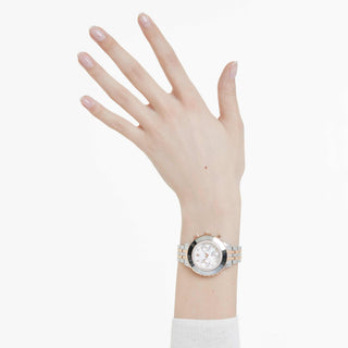 Octea Chrono watch, Swiss Made, Metal bracelet, Rose gold tone, Mixed metal finish
