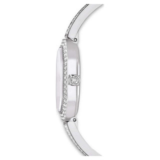 Dextera Bangle watch, Swiss Made, Metal bracelet, Silver tone, Stainless steel