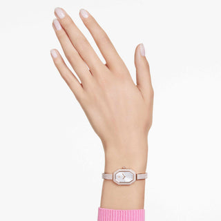 Dextera Bangle watch, Swiss Made, Metal bracelet, Gold tone, Champagne gold-tone finish