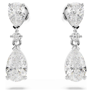 Mesmera set, Mixed cuts, White, Rhodium plated