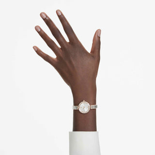 Matrix Bangle watch, Swiss Made, Crystal bracelet, Rose gold tone, Rose gold-tone finish