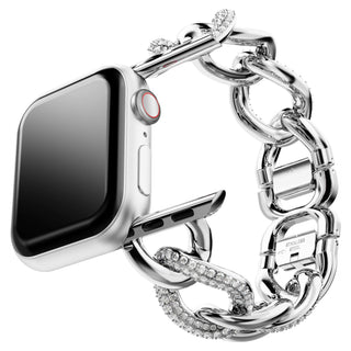 Sparkling case, For Apple Watch® Series 7, 41 mm, Rose gold tone