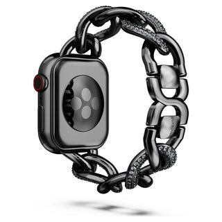 Sparkling case, For Apple Watch® Series 7, 41 mm, Silver tone