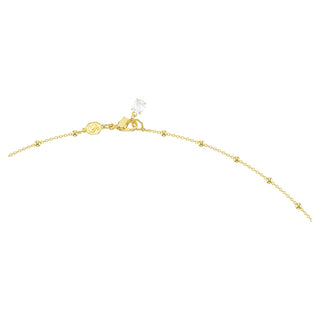 Imber strandage, Round cut, White, Gold-tone plated