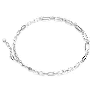 Constella necklace, White, Rhodium plated