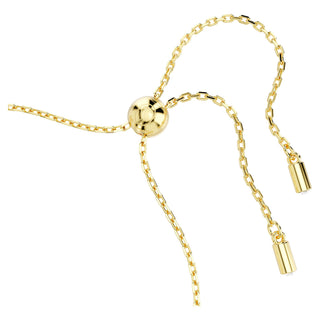 Symbolica bracelet, Crystal pearl, Clover, evil eye and horseshoe, Blue, Gold-tone plated