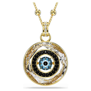 Symbolica pendant, Evil eye, Medium, Multicolored, Gold-tone plated
