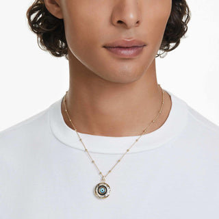 Symbolica pendant, Evil eye, Medium, Multicolored, Gold-tone plated