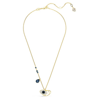 Symbolica pendant, Evil eye, Blue, Gold-tone plated