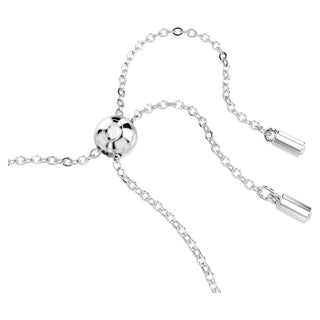 Matrix Tennis bracelet, Mixed cuts, Blue, Rhodium plated