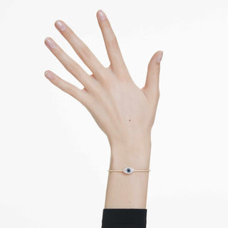 Symbolica bangle, Evil eye, Blue, Gold-tone plated