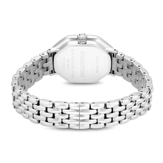 Dextera Octagon watch, Swiss Made, Metal bracelet, Silver tone, Stainless steel