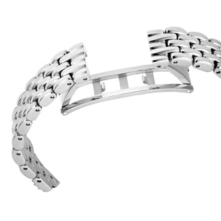 Dextera Octagon watch, Swiss Made, Metal bracelet, Silver tone, Stainless steel