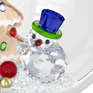 Holiday Cheers Tree and Snowman Ball Ornament