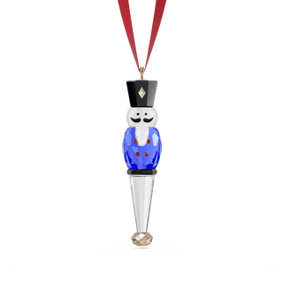 Holiday Cheers Nutcracker Ornament, Blue