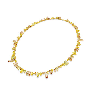 Gema strandage, Mixed cuts, Yellow, Gold-tone plated