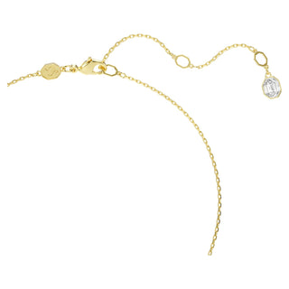 Idyllia pendant, Mixed cuts, Flower, Blue, 18K gold finish
