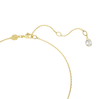 Idyllia pendant, Mixed cuts, Flower, Blue, 18K gold finish