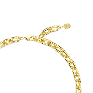 Idyllia necklace, Mixed cuts, Flower, Multicolored, 18K gold finish