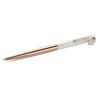 Crystalline ballpoint pen, Swan, Rose gold-tone plated
