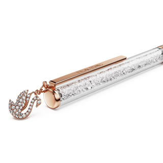 Crystalline ballpoint pen, Swan, Rose gold-tone plated