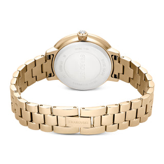 Watch, Swiss Made, Metal bracelet, Gold tone, Champagne gold-tone finish
