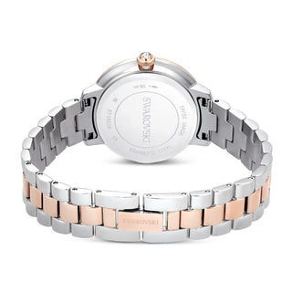 Watch, Swiss Made, Metal bracelet, Silver tone, Rose gold-tone finish