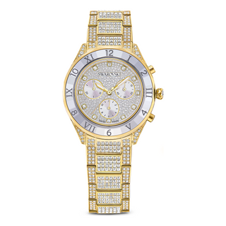 Dextera lux watch, Swiss Made, Metal bracelet, Gold tone, Gold-tone finish