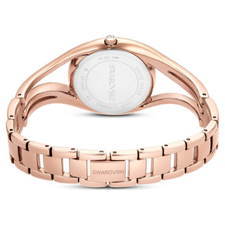 Hyperbola bangle watch, Swiss Made, Metal bracelet, Rose gold tone, Rose gold-tone finish