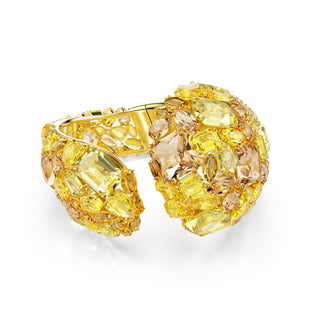 Gema cuff Yellow, Gold-tone plated