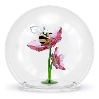 Idyllia Glass Ball Bee and Flowers