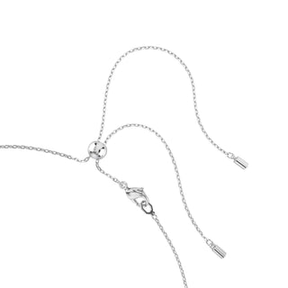 Matrix choker Mixed cuts, Blue, Rhodium plated