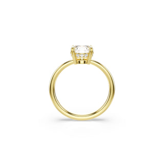 Stilla Attract cocktail ring, Round cut, White, Gold-tone plated