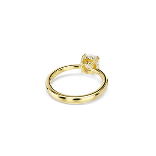 Stilla Attract cocktail ring, Round cut, White, Gold-tone plated